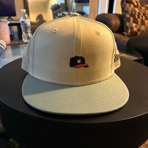 Undefeated X New Era SZ 7 1/2 Tan 59Fifty Fitted Cap New No Tags Rare